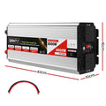 Giantz Power Inverter 2000W 4000W Pure Sine Wave 12V 240V Caravan