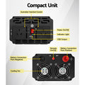 Giantz Power Inverter 2000W 4000W Pure Sine Wave 12V 240V Caravan