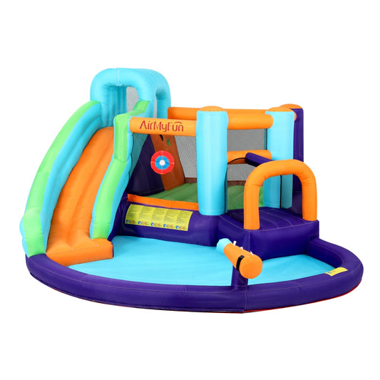 AirMyFun Water Slide Jumping Castle Inflatable Trampoline Outdoor