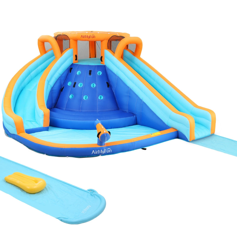 AirMyFun Inflatable Water Slide Park Jumping Castle 465x390cm