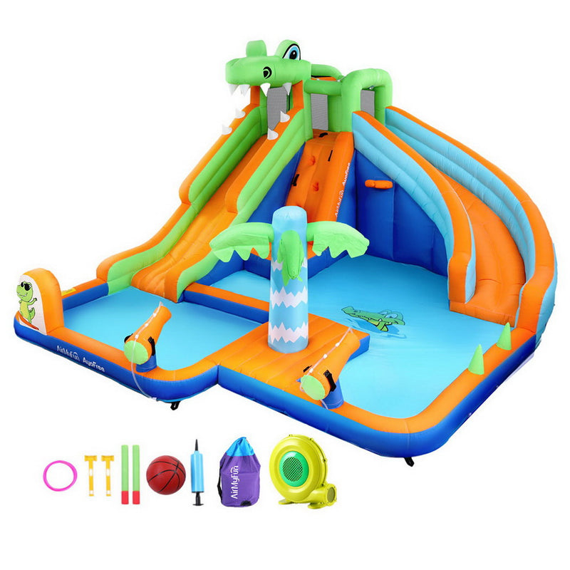 AirMyFun Kids Inflatable Pool Water Slide Jumping Castle 465x430cm