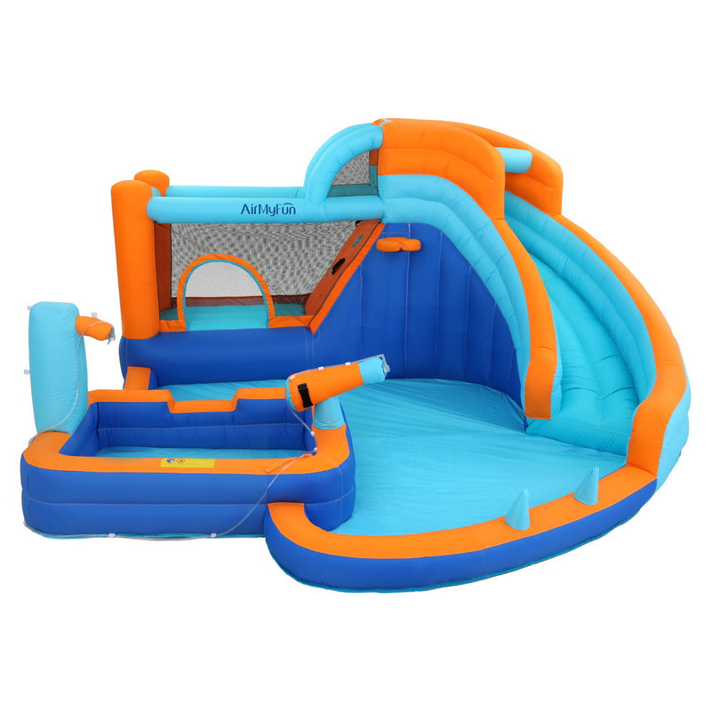AirMyFun Inflatable Water Slide Jump Castle Pool 382x381cm