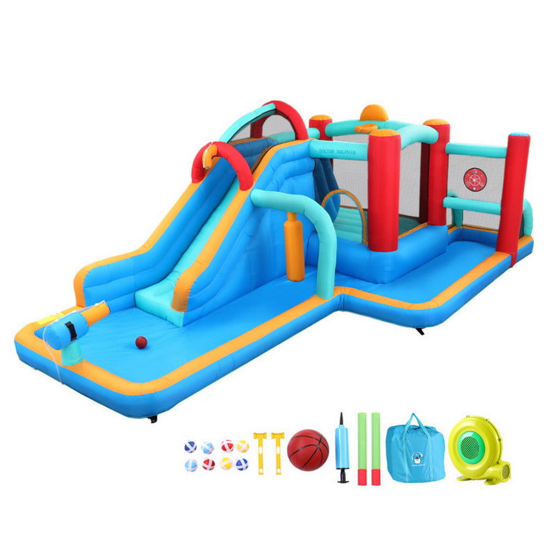 Kids Water Slide Pool Jumping Castle 615x322cm Inflatable