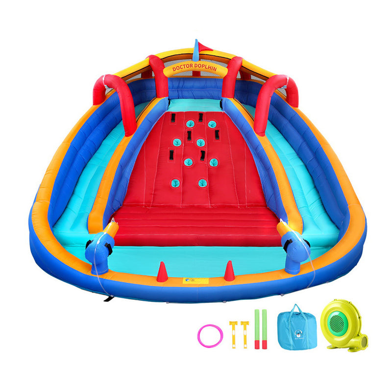 Kids Inflatable Water Slide Pool 408x386cm Splash Park Cannon Game