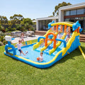 Keezi Inflatable Splash Kids Pool Water Slide Park with Blower 4m x 5.65m