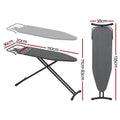 Artiss Foldable Ironing Board Black Iron Rest Stand