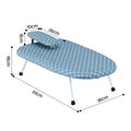 Artiss Tabletop Ironing Board Folding Legs Blue Small