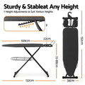 Artiss Foldable Ironing Board with Iron Rest Ironing Board for Laundry Room