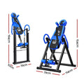 Everfit Inversion Table Back Stretcher Home Gym Exercise Inverter Blue