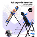 Everfit Inversion Table Back Stretcher Home Gym Exercise Inverter Blue