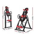 Everfit Inversion Table Back Stretcher Gravity Exercise Home Gym Black