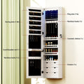 Artiss Jewellery Cabinet LED Mirror Lockable Storage