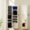 Artiss Jewellery Cabinet LED Mirror Lockable Storage
