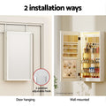 Artiss Jewellery Cabinet Mirror Door Wall Mount 80 Char
