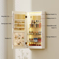 Artiss Jewellery Cabinet Mirror Door Wall Mount 80 Char