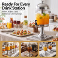 5-Star Chef 8L Beverage Juice Dispenser Tap Ice Tube Single Drip Tray