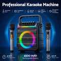 Alpha Karaoke Machine Bluetooth 2 Wireless Microphones Portable