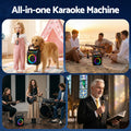 Alpha Karaoke Machine Bluetooth 2 Wireless Microphones Portable