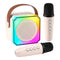 Alpha Mini Portable Karaoke Machine for Adults Kids with 2 Wireless Microphones