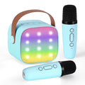 Alpha Portable Karaoke Machine 2 Wireless Microphones Adults Kids
