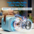 Alpha Portable Karaoke Machine 2 Wireless Microphones Adults Kids
