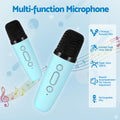 Alpha Portable Karaoke Machine 2 Wireless Microphones Adults Kids