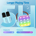 Alpha Portable Karaoke Machine 2 Wireless Microphones Adults Kids