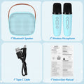 Alpha Portable Karaoke Machine 2 Wireless Microphones Adults Kids