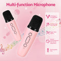 Alpha Portable Karaoke Machine 2 Wireless Microphones Adults Kids