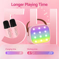 Alpha Portable Karaoke Machine 2 Wireless Microphones Adults Kids