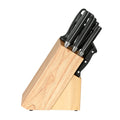 5-Star Chef 14pc Kitchen Knife Set Stainless Steel Sharpener