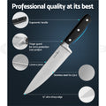 5-Star Chef 14pc Kitchen Knife Set Stainless Steel Sharpener