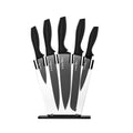 5-Star Chef 7pc Kitchen Knife Set Stainless Steel Sharpener