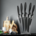 5-Star Chef 7pc Kitchen Knife Set Stainless Steel Sharpener