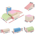 Keezi Kids Foam Climbing Blocks 5pc Soft Indoor Toddler Playset
