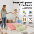 Keezi Kids Foam Climbing Blocks 5pc Soft Indoor Toddler Playset