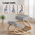 Artiss Kneeling Chair Ergonomic Memory Foam 120kg Grey