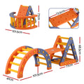 Keezi Kids Climbing Frame Slide Pikler Triangle Arch Indoor Outdoor