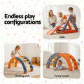 Keezi Kids Climbing Frame Slide Pikler Triangle Arch Indoor Outdoor