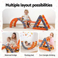Keezi Kids Climbing Frame Slide Pikler Triangle Arch Indoor Outdoor