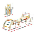 Keezi Kids Triangle Climber Slide Set Indoor Outdoor Pikler Arch