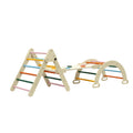 Keezi Kids Triangle Climber Slide Set Indoor Outdoor Pikler Arch