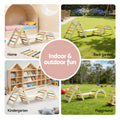 Keezi Kids Triangle Climber Slide Set Indoor Outdoor Pikler Arch