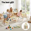Keezi Kids Triangle Climber Slide Set Indoor Outdoor Pikler Arch