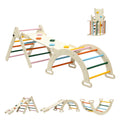 Keezi Kids Triangle Climber Slide Set Indoor Outdoor Pikler Arch