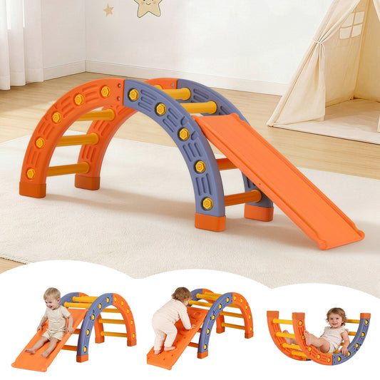 Keezi Kids Climbing Frame Set Slide Indoor Outdoor Pikler Arch