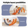 Keezi Kids Climbing Frame Set Slide Indoor Outdoor Pikler Arch
