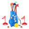 Keezi Kids Golf Set Toddler Club Set Pull Cart Indoor Outdoor Backyard Mini Toy Ages 2-6