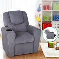 Keezi Kids Recliner Chair Grey Linen Armchair Sofa Lounge