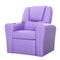 Keezi Kids Recliner Chair Purple PU Leather Armchair Sofa Couch